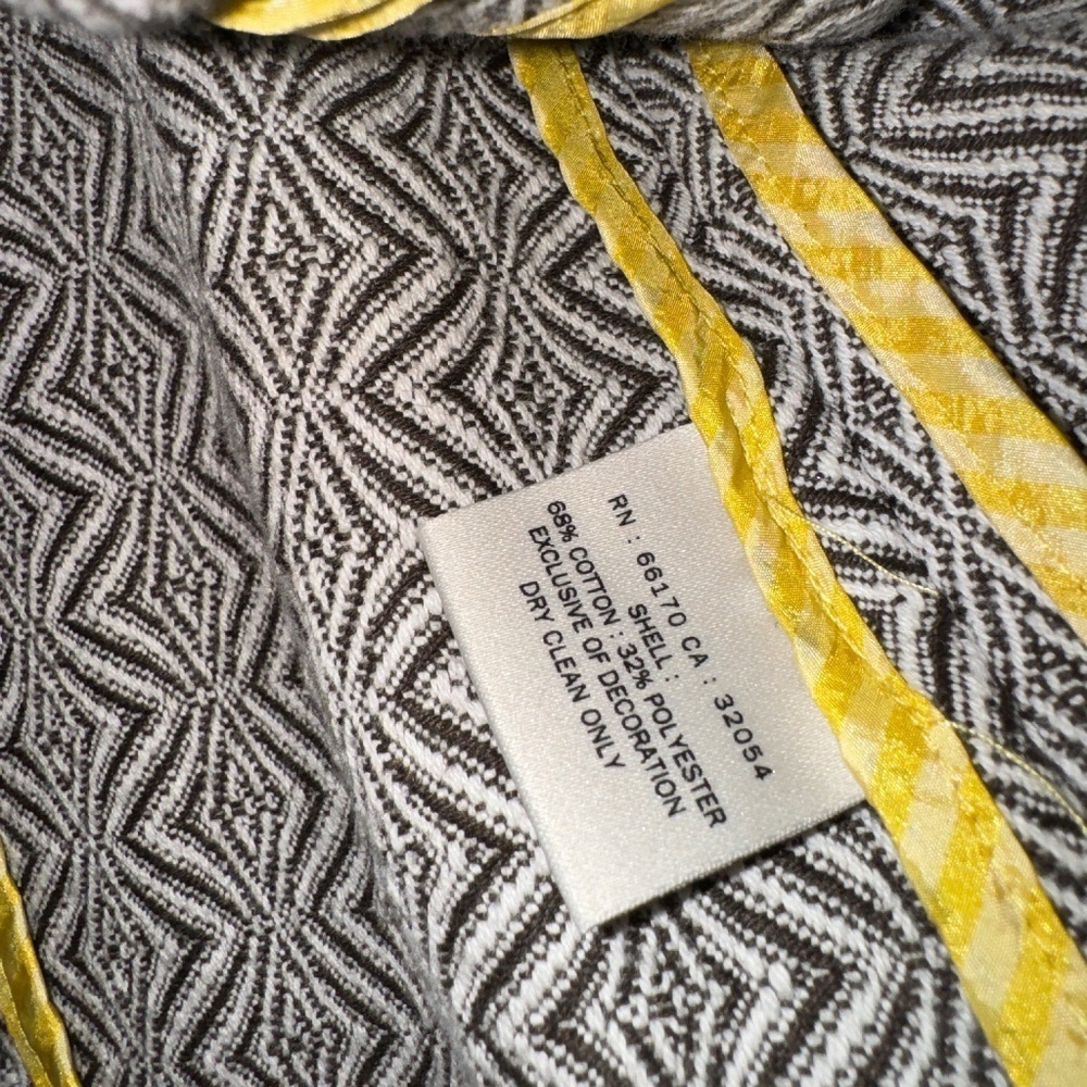EUC Anthropologie Coquille Eyes For You Geometric Print Crop Blazer Size 6 - Picture 3 of 10